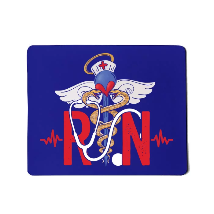 Rn Registered Nurse Heartbeat Nursing Graduation Gift Mousepad