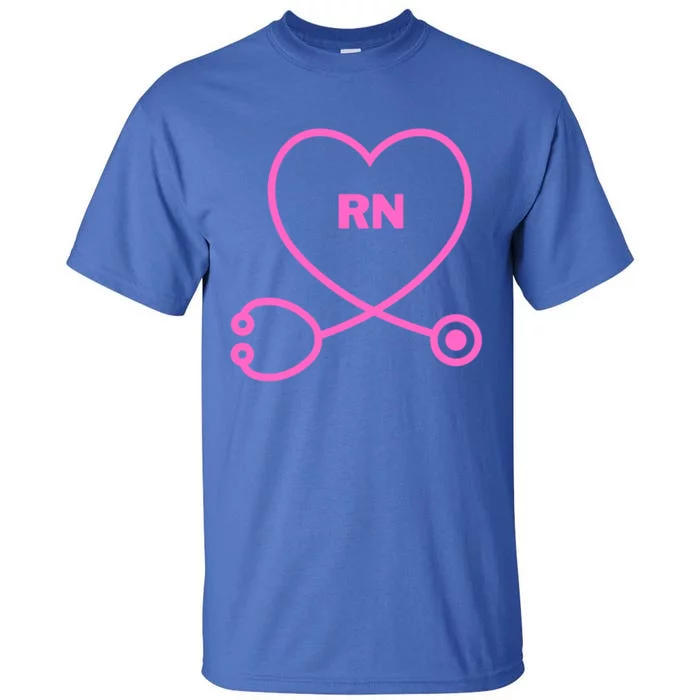 Rn (Registered Nurse) Heart Of A Nurse Collection Gift Tall T-Shirt