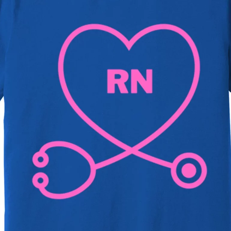 Rn (Registered Nurse) Heart Of A Nurse Collection Gift Premium T-Shirt