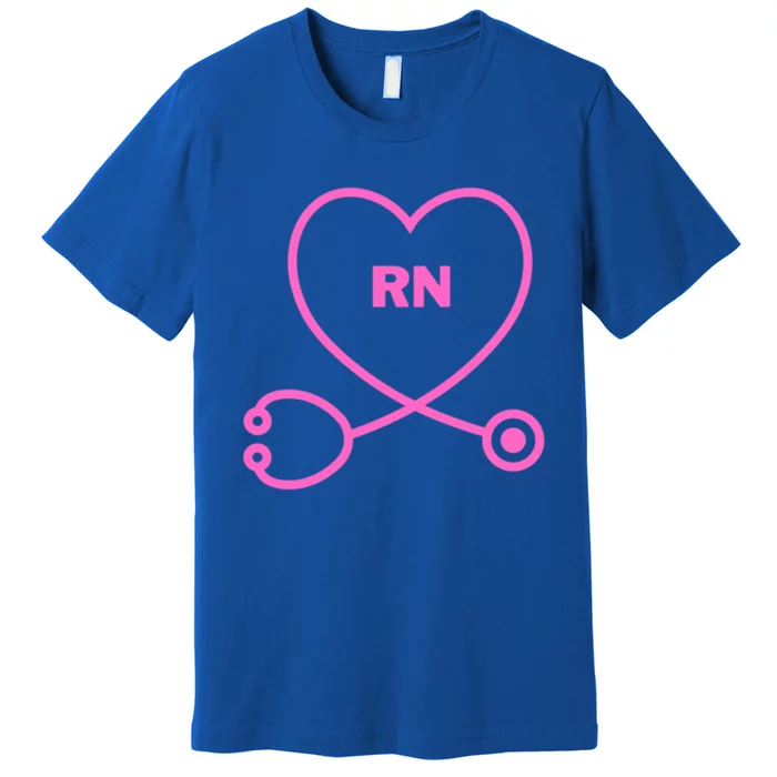 Rn (Registered Nurse) Heart Of A Nurse Collection Gift Premium T-Shirt