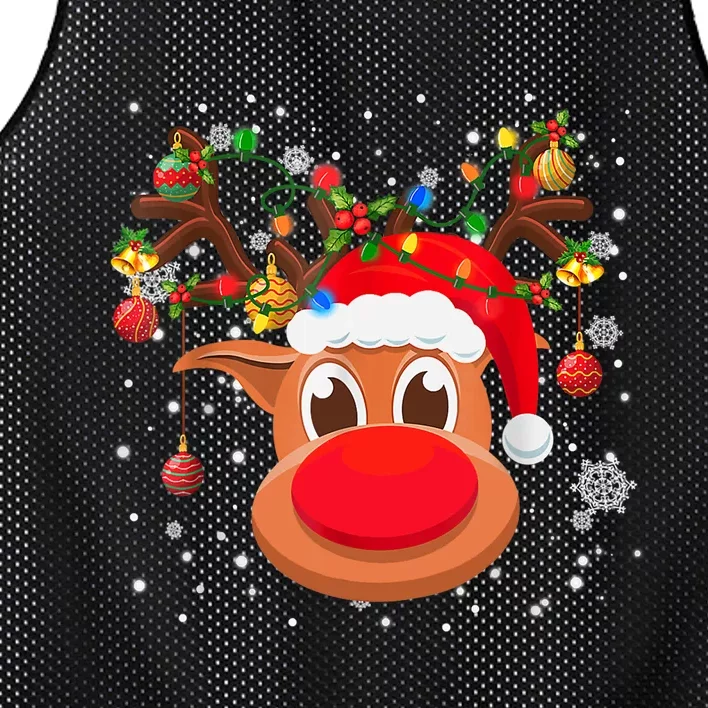 RUDOLPH Red Nose Reindeer TShirt Santa Christmas TShirt Mesh Reversible Basketball Jersey Tank