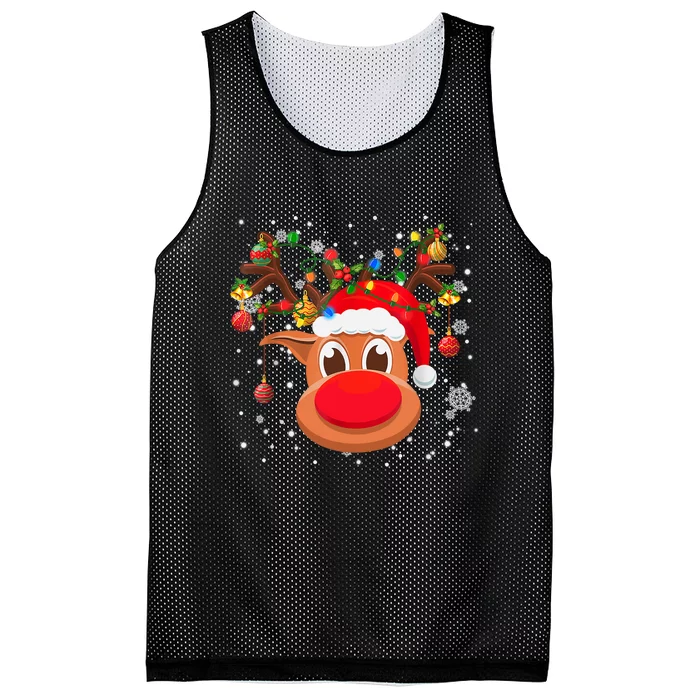 RUDOLPH Red Nose Reindeer TShirt Santa Christmas TShirt Mesh Reversible Basketball Jersey Tank