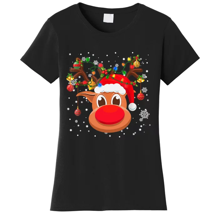 RUDOLPH Red Nose Reindeer TShirt Santa Christmas TShirt Women's T-Shirt