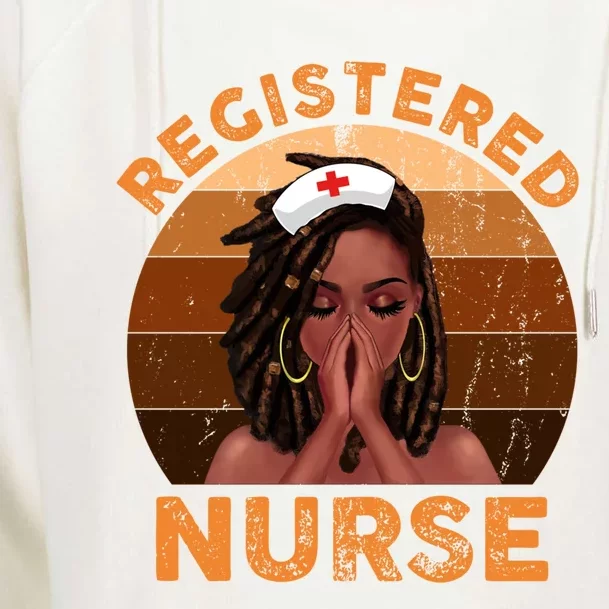 Retro Registered Nurse Black Magic Black History Month Gift Womens Funnel Neck Pullover Hood