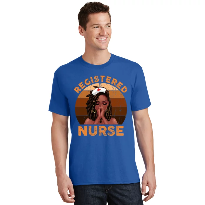 Retro Registered Nurse Black Magic Black History Month Gift T-Shirt