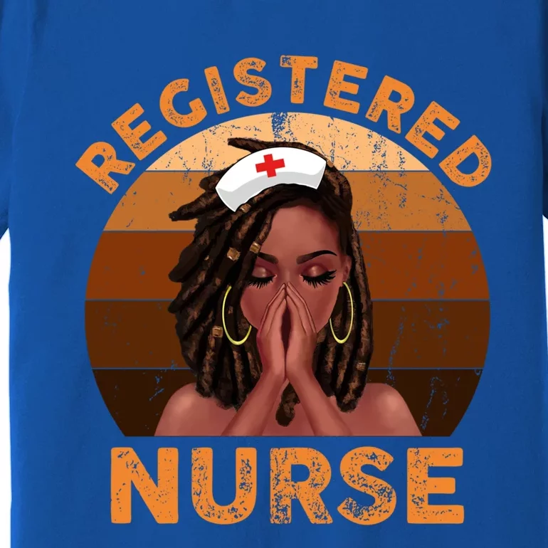 Retro Registered Nurse Black Magic Black History Month Gift Premium T-Shirt