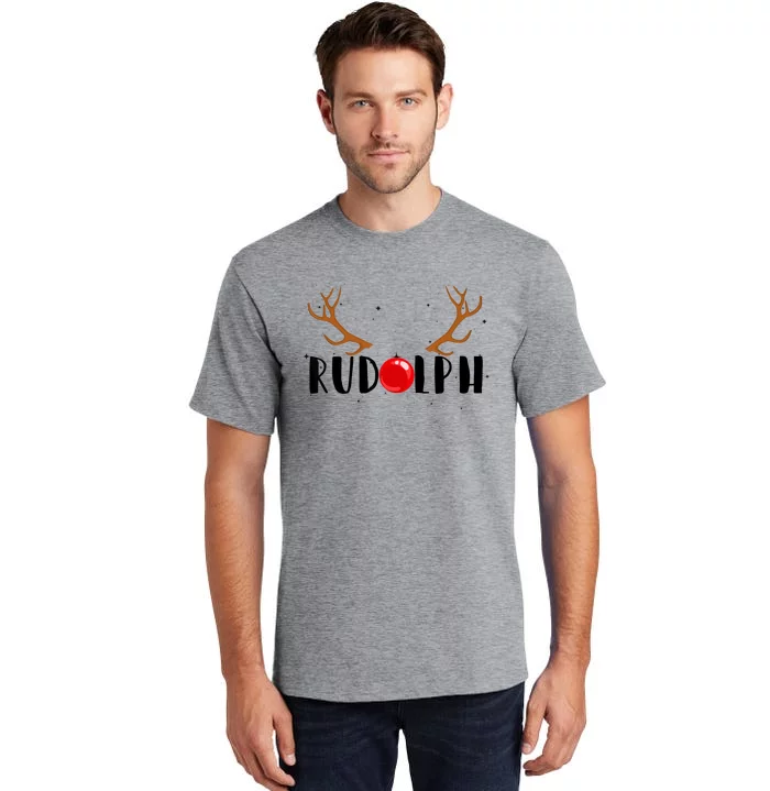 Rudolph Red Nose Reindeer Christmas Xmas Tall T-Shirt