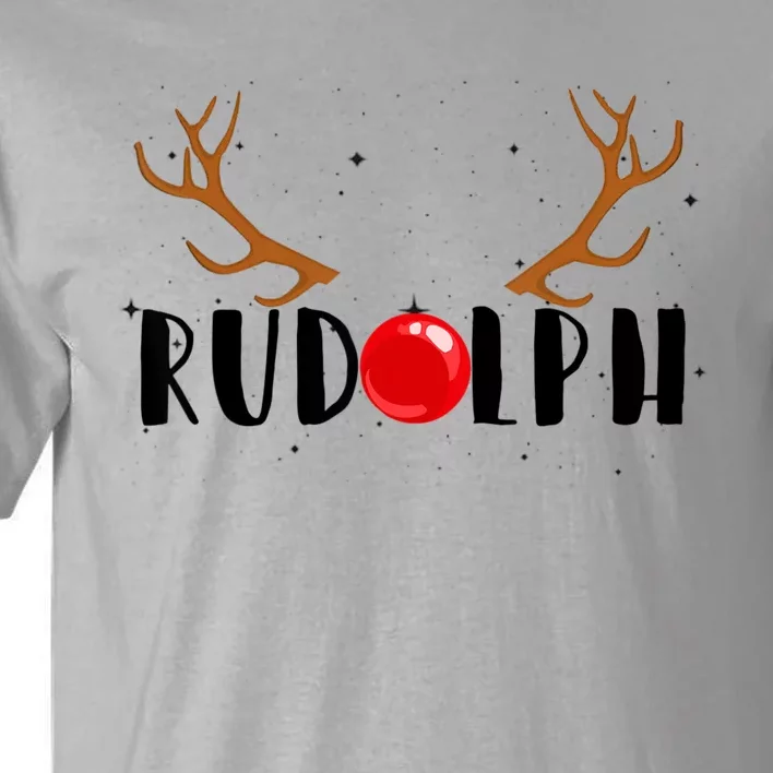 Rudolph Red Nose Reindeer Christmas Xmas Tall T-Shirt