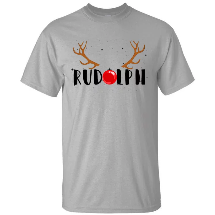 Rudolph Red Nose Reindeer Christmas Xmas Tall T-Shirt