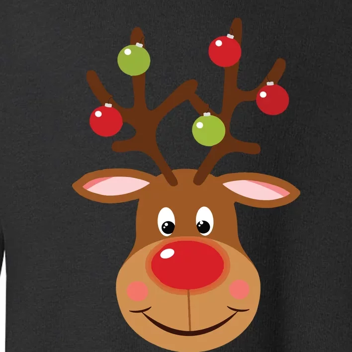 Rudolph Red Nose Reindeer Santa Christmas Toddler Sweatshirt