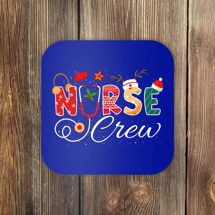 Rn Rescue Nurse Crew Funny Ugly Christmas Sweater Nursing Gift Coaster