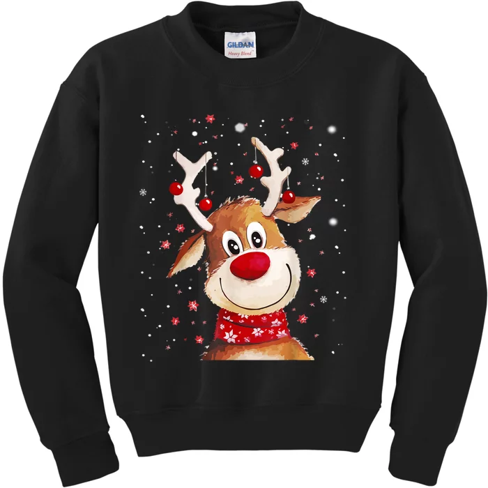 Rudolph Red Nose Santa ClausS Reindeer Kids Sweatshirt