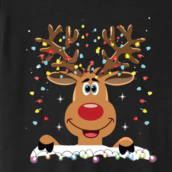 Rudolph Red Nose Reindeer Santa Christmas ChromaSoft Performance T-Shirt