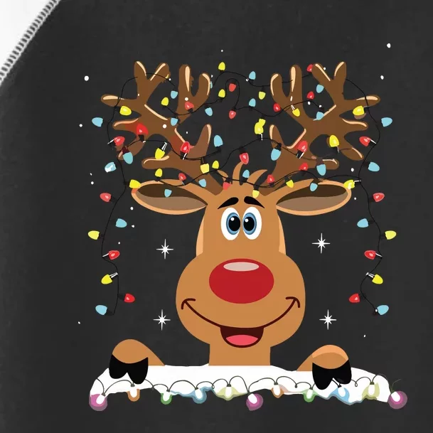 Rudolph Red Nose Reindeer Santa Christmas Toddler Fine Jersey T-Shirt