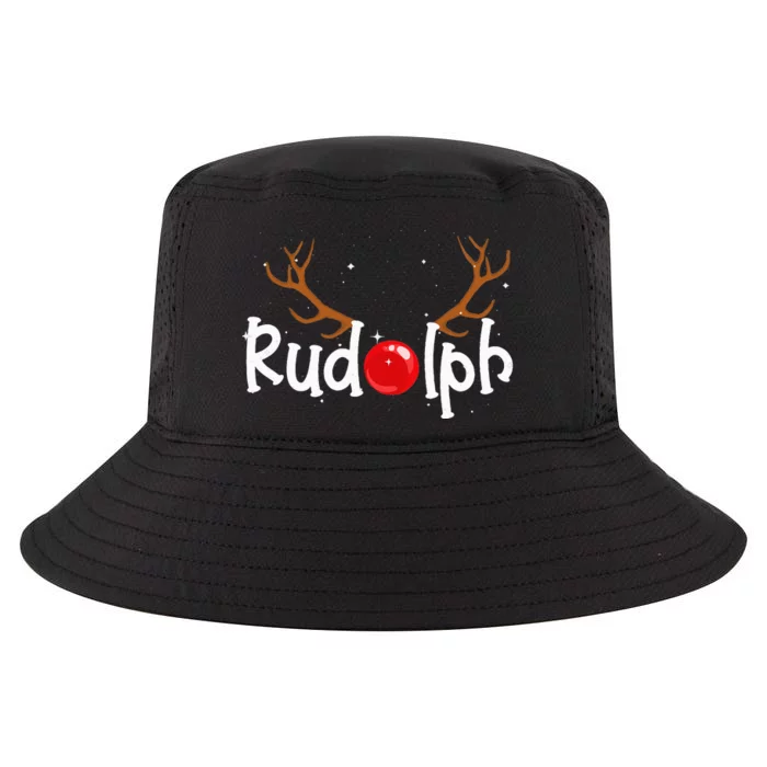 Rudolph Red Nose Reindeer Christmas Funny Cool Comfort Performance Bucket Hat