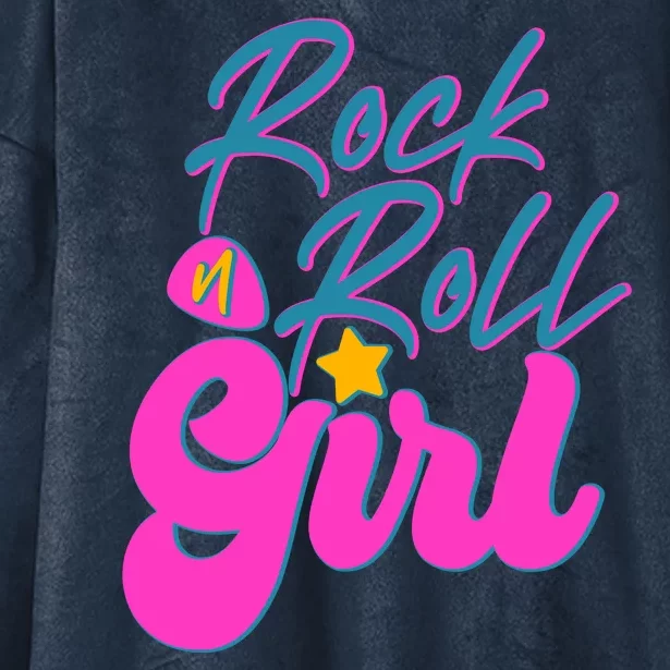 Retro Rock N Roll Girl Costume Hooded Wearable Blanket