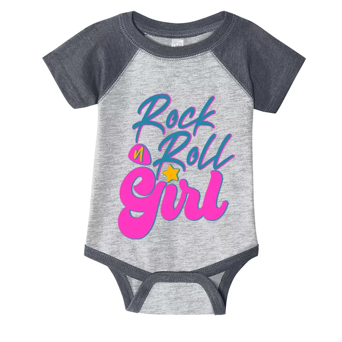 Retro Rock N Roll Girl Costume Infant Baby Jersey Bodysuit