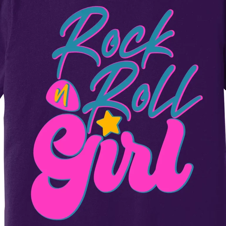 Retro Rock N Roll Girl Costume Premium T-Shirt