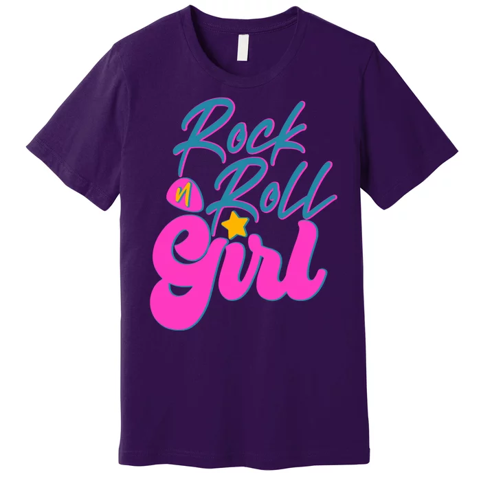 Retro Rock N Roll Girl Costume Premium T-Shirt