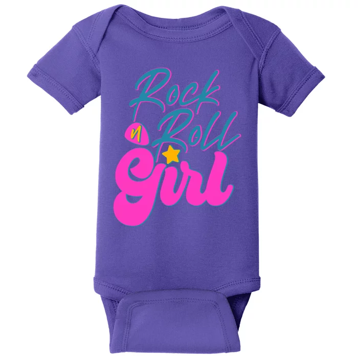 Retro Rock N Roll Girl Costume Baby Bodysuit