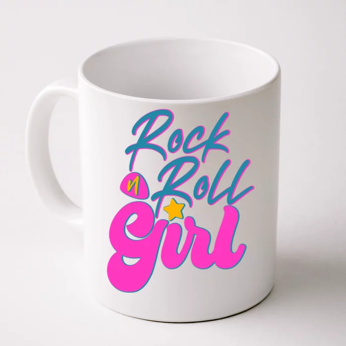 Retro Rock N Roll Girl Costume Front & Back Coffee Mug