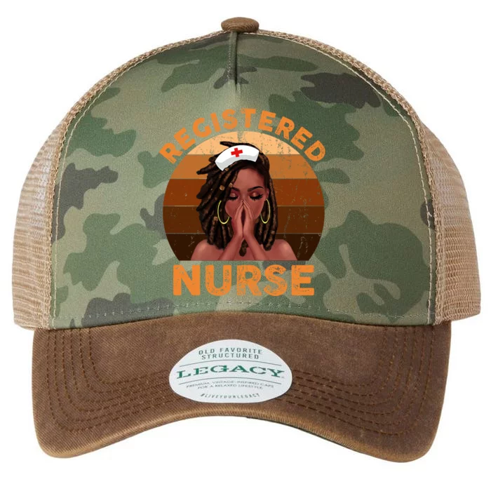 Retro Registered Nurse Black Magic Black History Month Gift Legacy Tie Dye Trucker Hat