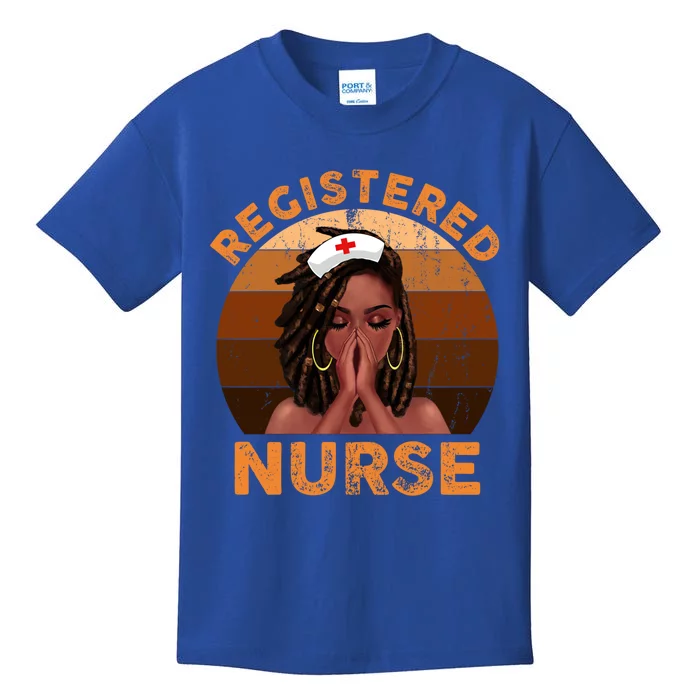 Retro Registered Nurse Black Magic Black History Month Gift Kids T-Shirt