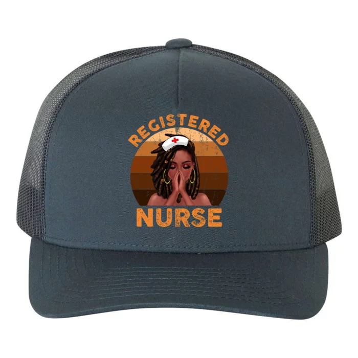 Retro Registered Nurse Black Magic Black History Month Gift Yupoong Adult 5-Panel Trucker Hat