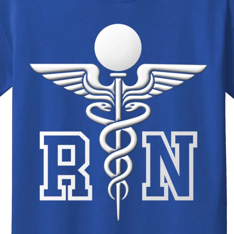 Rn Registered Nurse Caduceus Medical Symbol Gift Kids T-Shirt