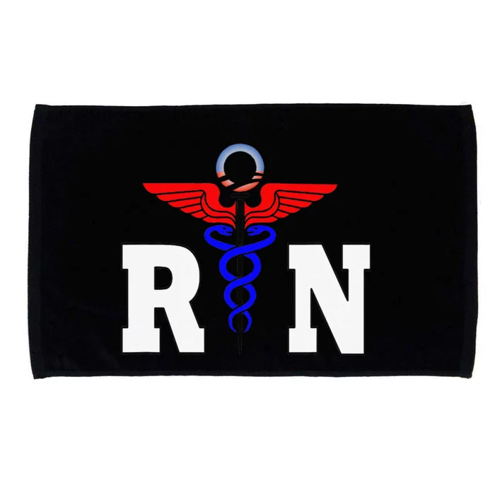 RN Registered Nurse Gift, Healthcare Professional, L Microfiber Hand Towel