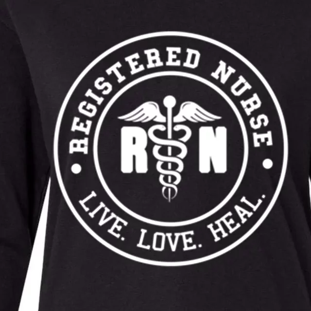 Rn Registered Nurse Day Life Nurses Week Healthcare Nursing Meaningful Gift Womens Cotton Relaxed Long Sleeve T-Shirt