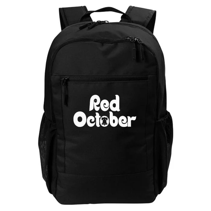 Retro Red October Philly Philadelphia Vintage Daily Commute Backpack