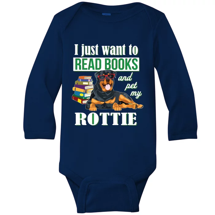 Rottweiler Baby Long Sleeve Bodysuit