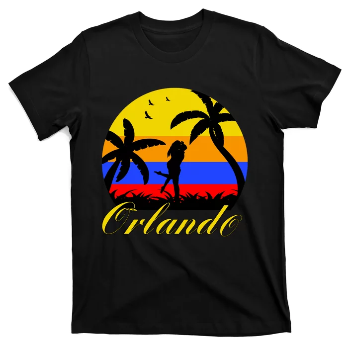 Retro Romantic Orlando Sunset T-Shirt