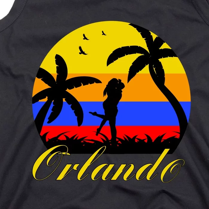 Retro Romantic Orlando Sunset Tank Top