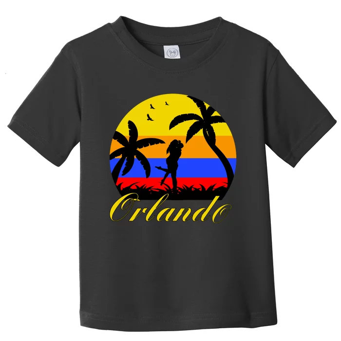 Retro Romantic Orlando Sunset Toddler T-Shirt