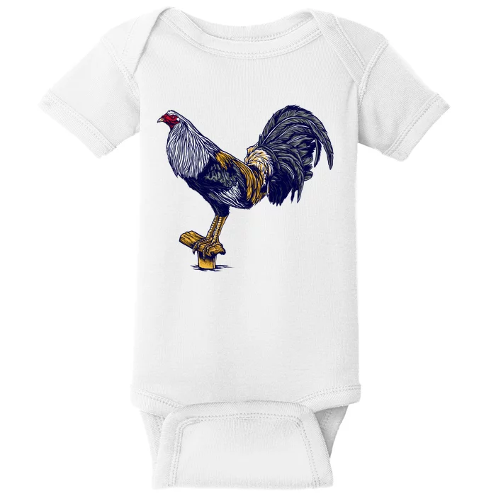 Rooster Baby Bodysuit