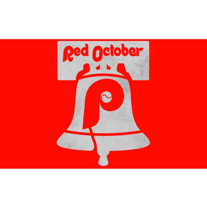 Retro Red October Philly_ Philadelphia Vintage Fan Baseball Bumper Sticker