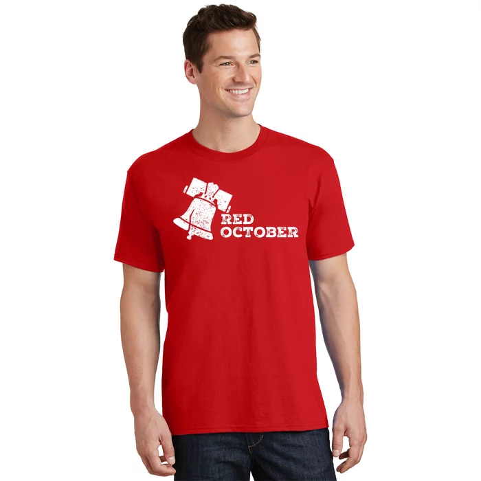 Retro Red October Philly_ Philadelphia Vintage Take October T-Shirt