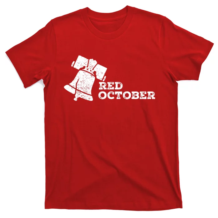 Retro Red October Philly_ Philadelphia Vintage Take October T-Shirt