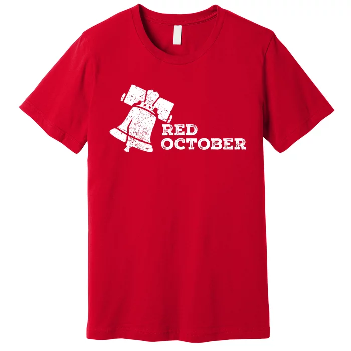 Retro Red October Philly_ Philadelphia Vintage Take October Premium T-Shirt