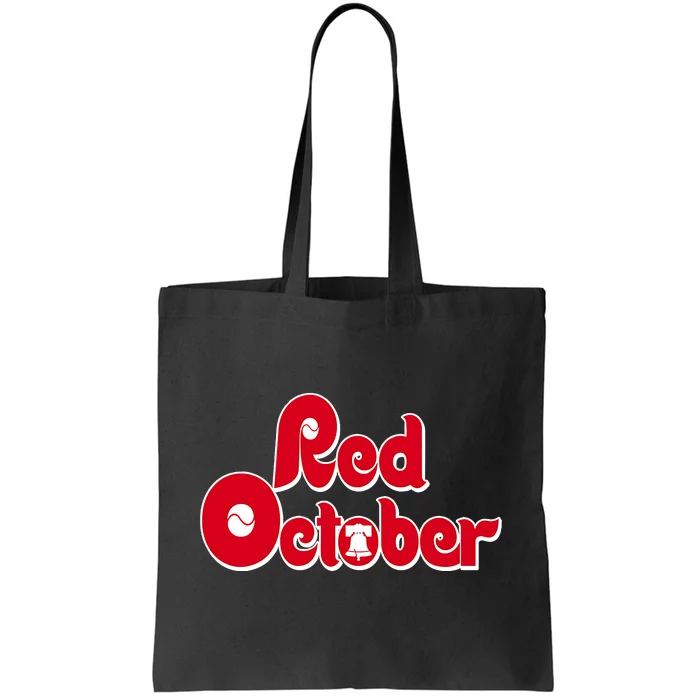 Retro Red October Philly_Philadelphia Vintage Tote Bag