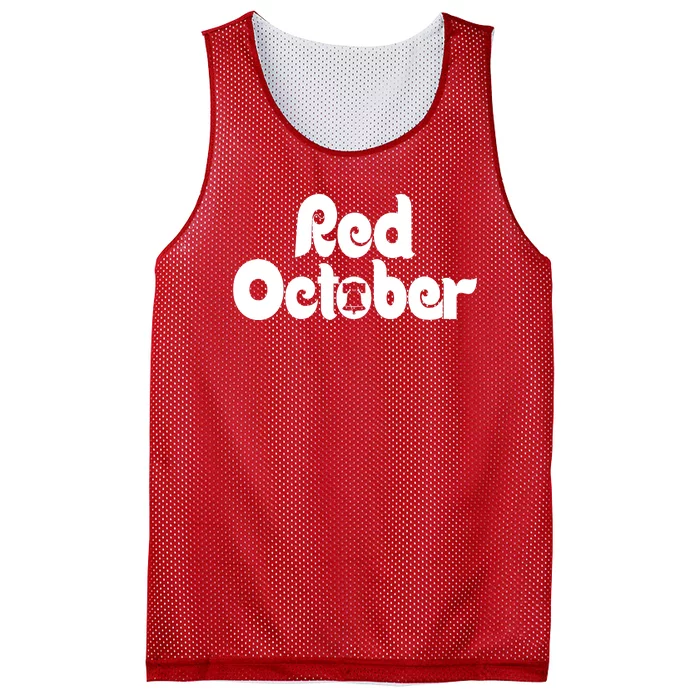 Retro Red October Philly_Philadelphia Vintage Mesh Reversible Basketball Jersey Tank