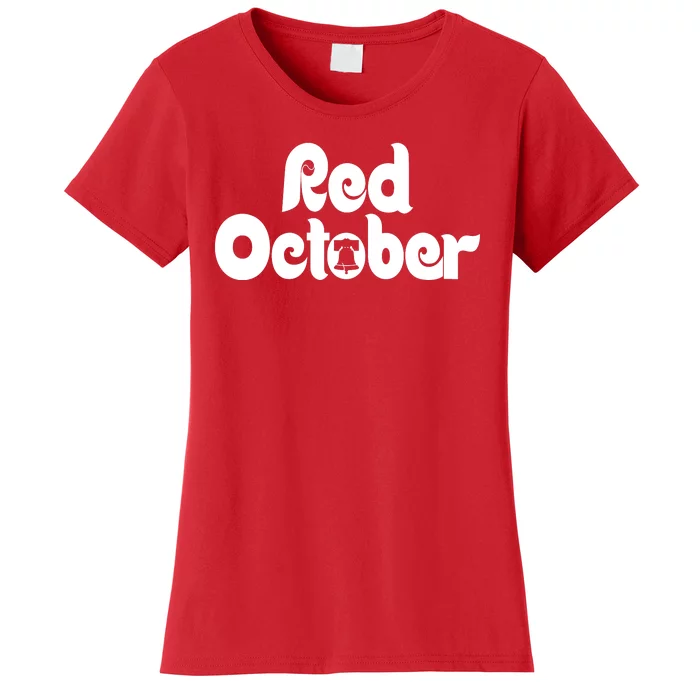 Retro Red October Philly_Philadelphia Vintage Women's T-Shirt