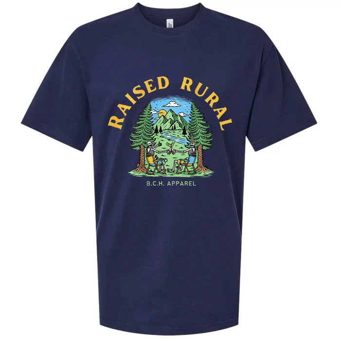 Raised Rural Outdoorsy Sueded Cloud Jersey T-Shirt