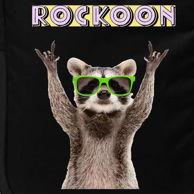 Rockoon Rock On Racoon Funny Animal Lover Impact Tech Backpack