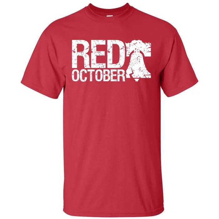 Retro Red October Philly_Philadelphia Vintage Tall T-Shirt