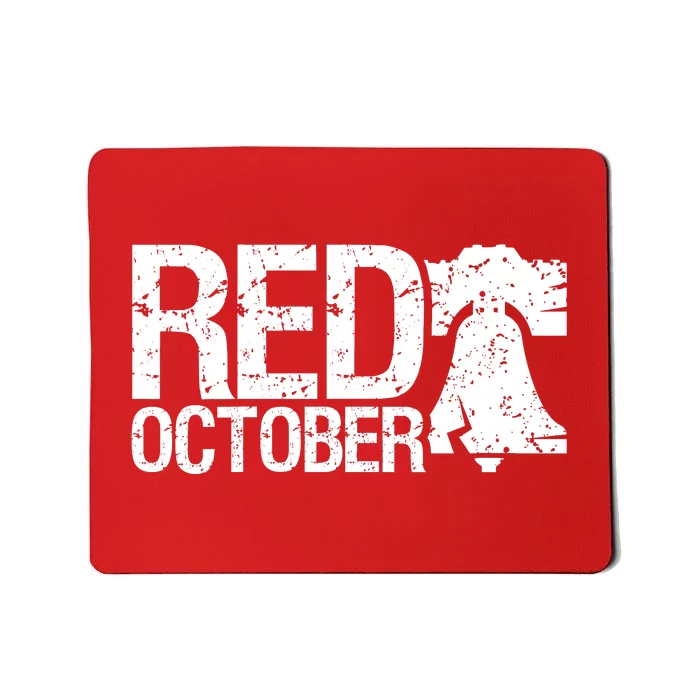 Retro Red October Philly_Philadelphia Vintage Mousepad