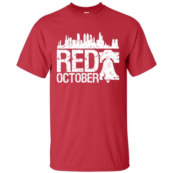 Retro Red October Philly_Philadelphia Vintage Tall T-Shirt