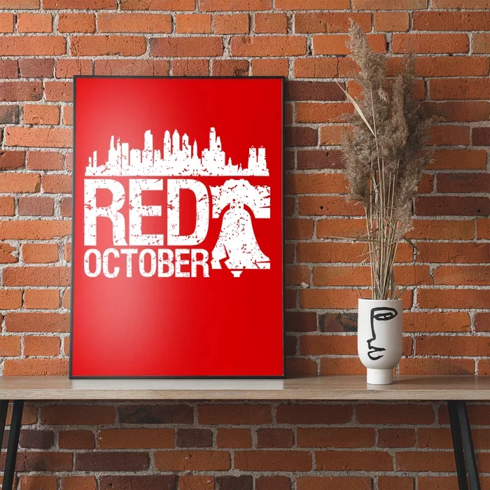 Retro Red October Philly_Philadelphia Vintage Poster